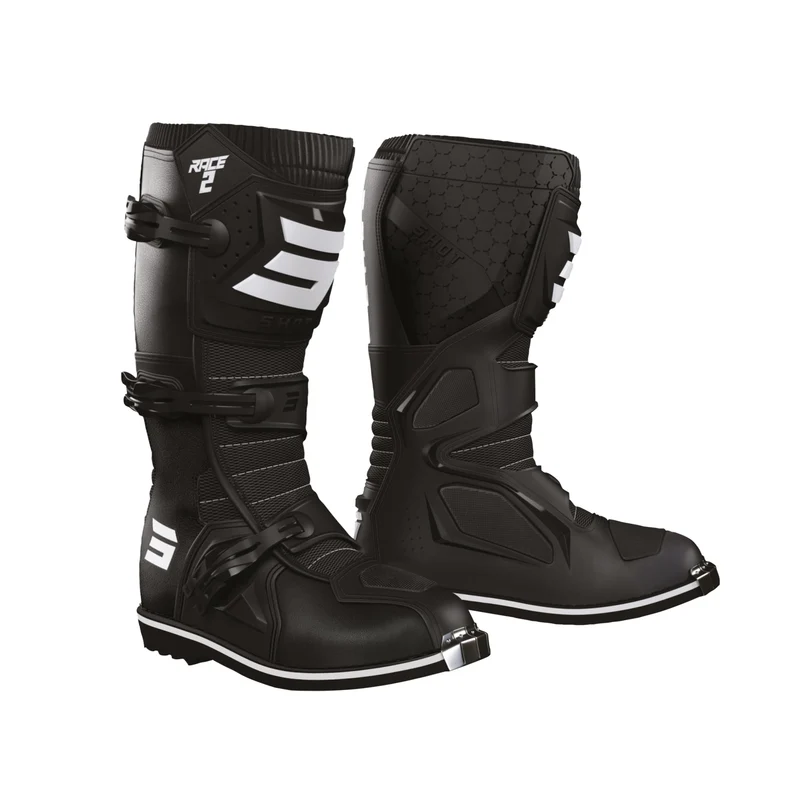 SHOT RACE 2 BOTAS DE MOTO PRETO 42