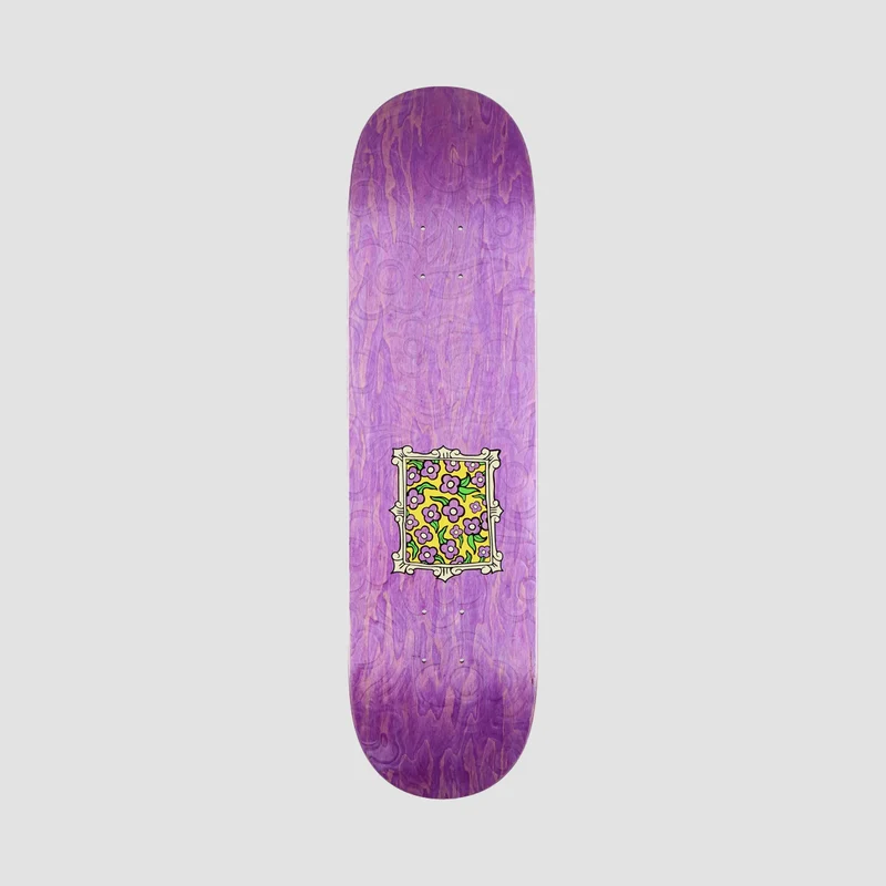 Krooked Flowers Frame Emboss Skateboard Deck Assorted Stains - 8.25" 8.25 Inches / Assorted Stains