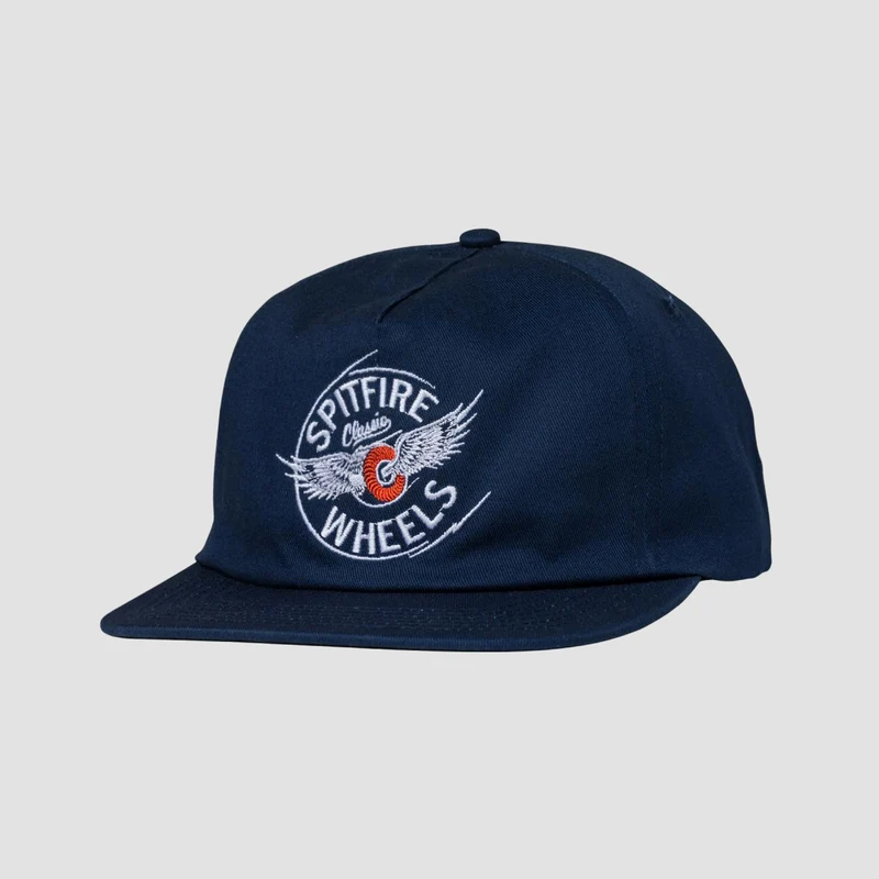 Spitfire Flying Classic Snapback Cap Navy Navy