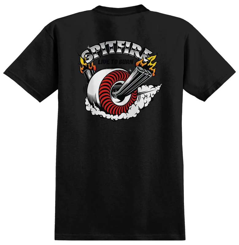 Spitfire Burnout Pocket Tee - Black L