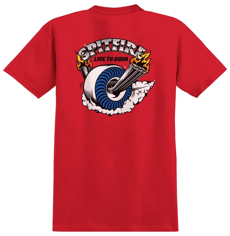 Spitfire Burnout Tee - Red M