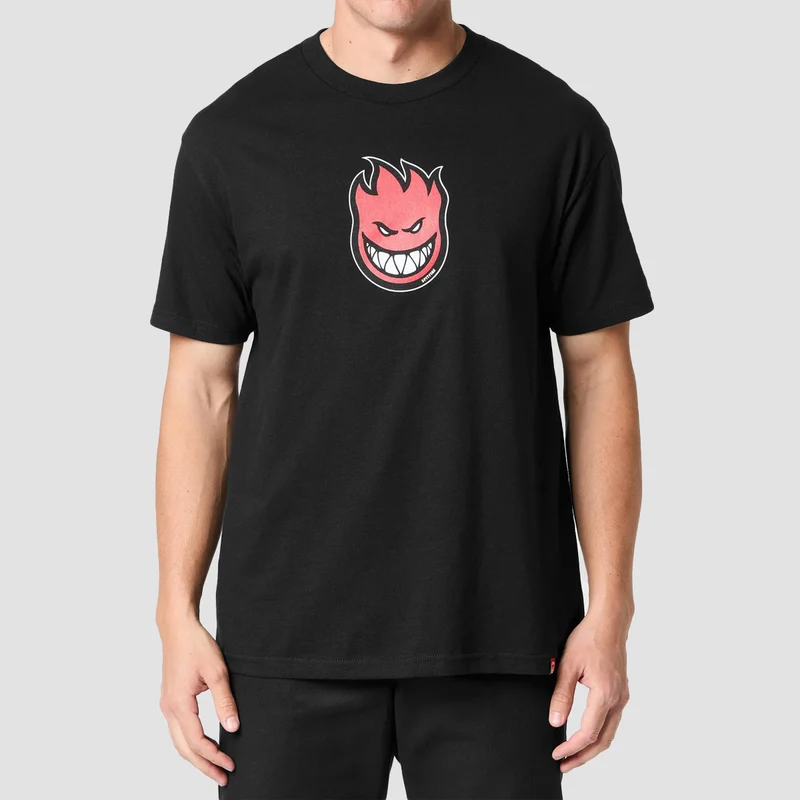 Spitfire Bighead Mid Fill T-Shirt Black/Red XX-Large / Black/Red