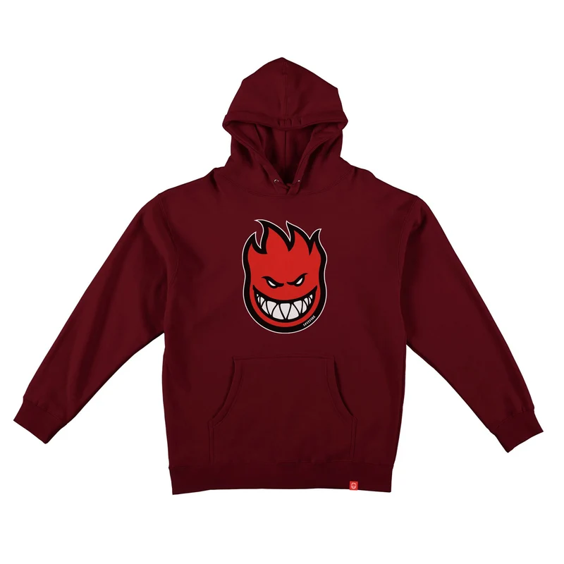 Spitfire Bighead Fill Hoodie - Maroon/Red M