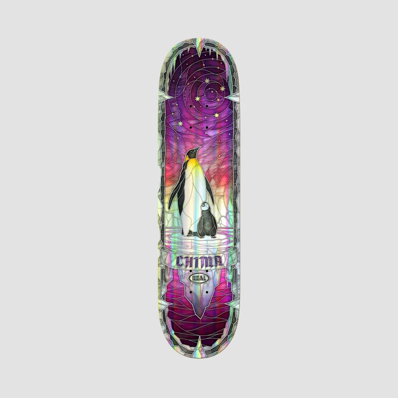 Real Chima Holographic Rainbow Skateboard Deck - 8.25" 8.25 Inches