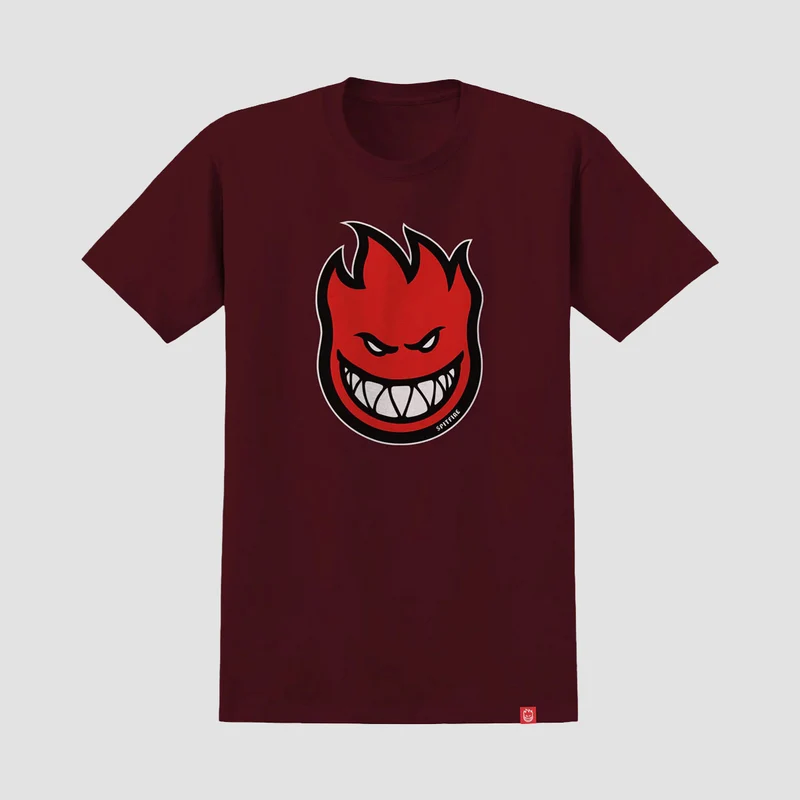 Spitfire Bighead Fill T-Shirt Maroon/Red X-Large / Maroon/Red