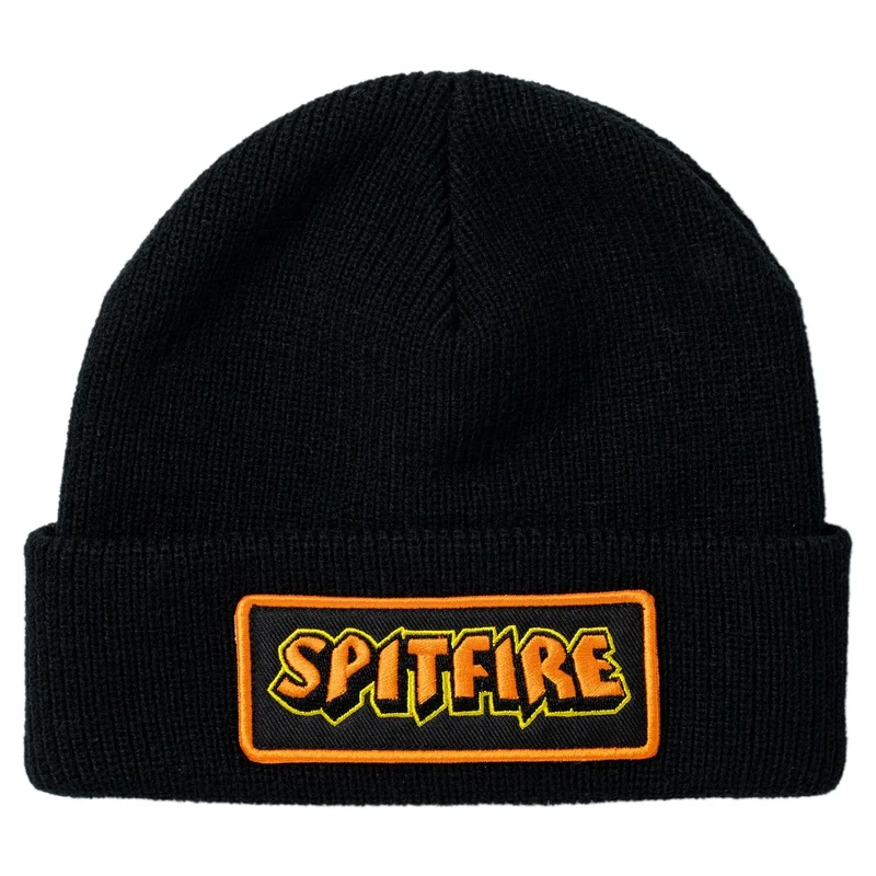 Spitfire Hellfire Cuff Beanie - Black