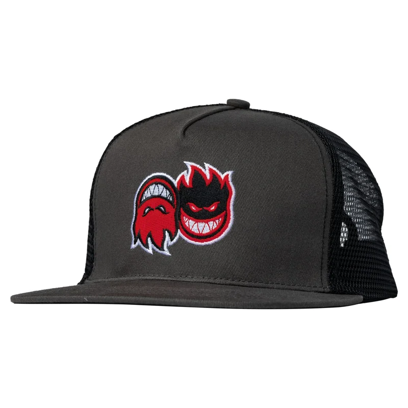 Spitfire Eternal Fill Trucker Snapback Hat - Black/Charcoal