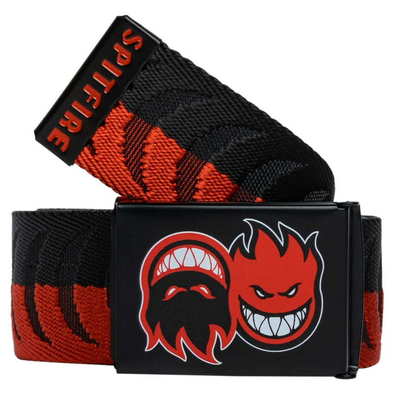 Spitfire Eternal Jacquard Crescent Web Belt - Black/Red