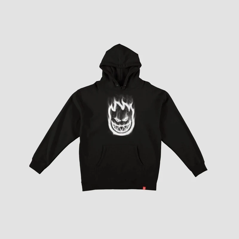 Spitfire Bighead Smoke Pullover Hoodie Black/White X-Large / Black/White