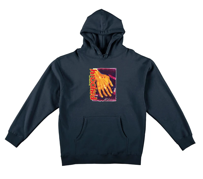 Krooked Snake Bite Pullover Hoodie - Navy L