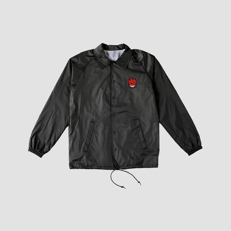 Spitfire Bighead Fill Double Windbreaker Jacket Black/Red X-Large / Black/Red