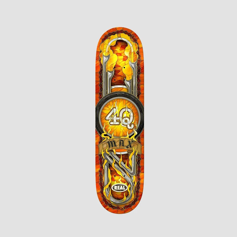 Real Max Schaff 4Q Cathedral Skateboard Deck - 8.5" 8.50 Inches