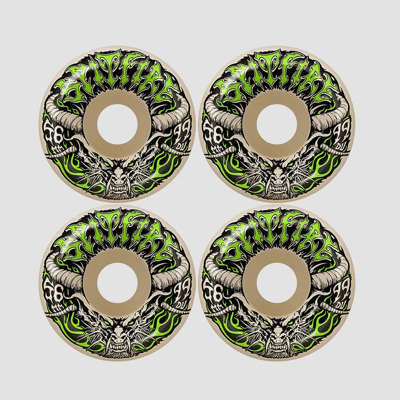 Spitfire F4 Demon Redux Conical Full 99DU Skateboard Wheels Natural 56mm 56mm
