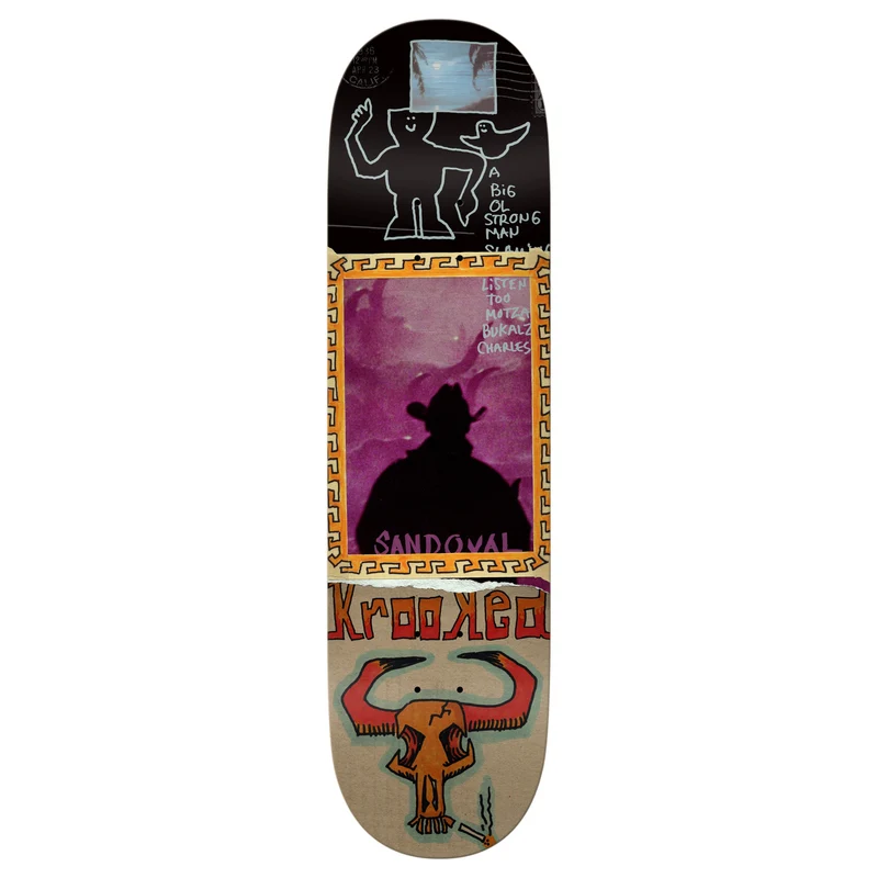 Krooked Sandoval Gun Slinger Skateboard Deck 9.02