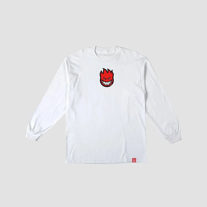 Spitfire Bighead Mid Fill Longsleeve T-Shirt White/Red/Black X-Large