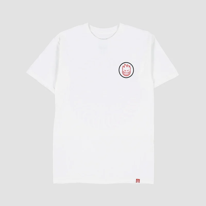 Spitfire Classic Swirl Overlay T-Shirt White/Red/Black X-Large