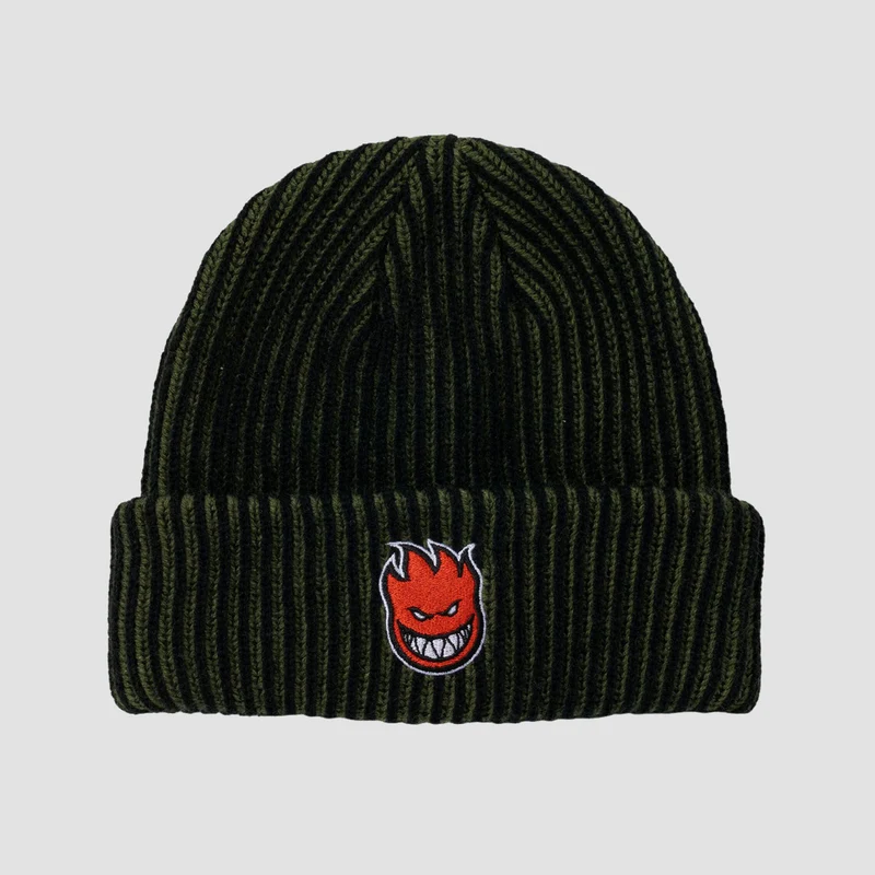 Spitfire Bighead Fill Cuff Beanie Olive/Black