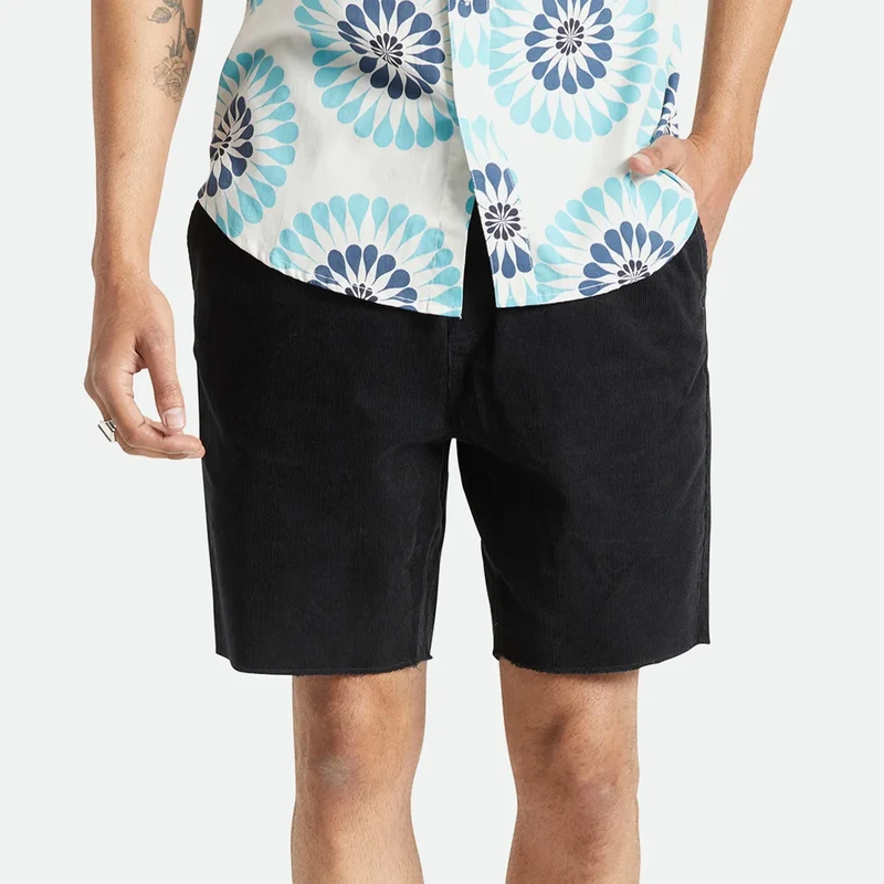 Brixton Madrid II Corduroy Shorts Black Cord Small / Black Cord