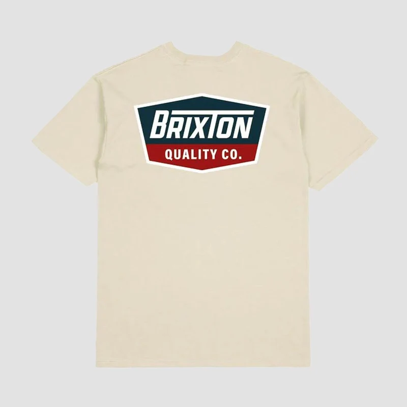 Brixton Regal T-Shirt Cream/Navy Large / Cream/Navy