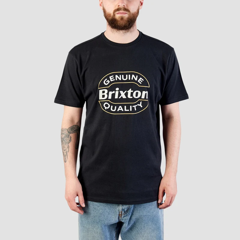 Brixton Keaton Tailored T-Shirt Black Large / Black