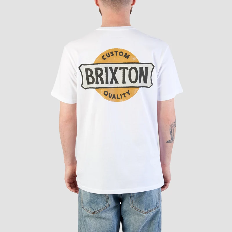 Brixton Wendall Tailored T-Shirt White Medium / White
