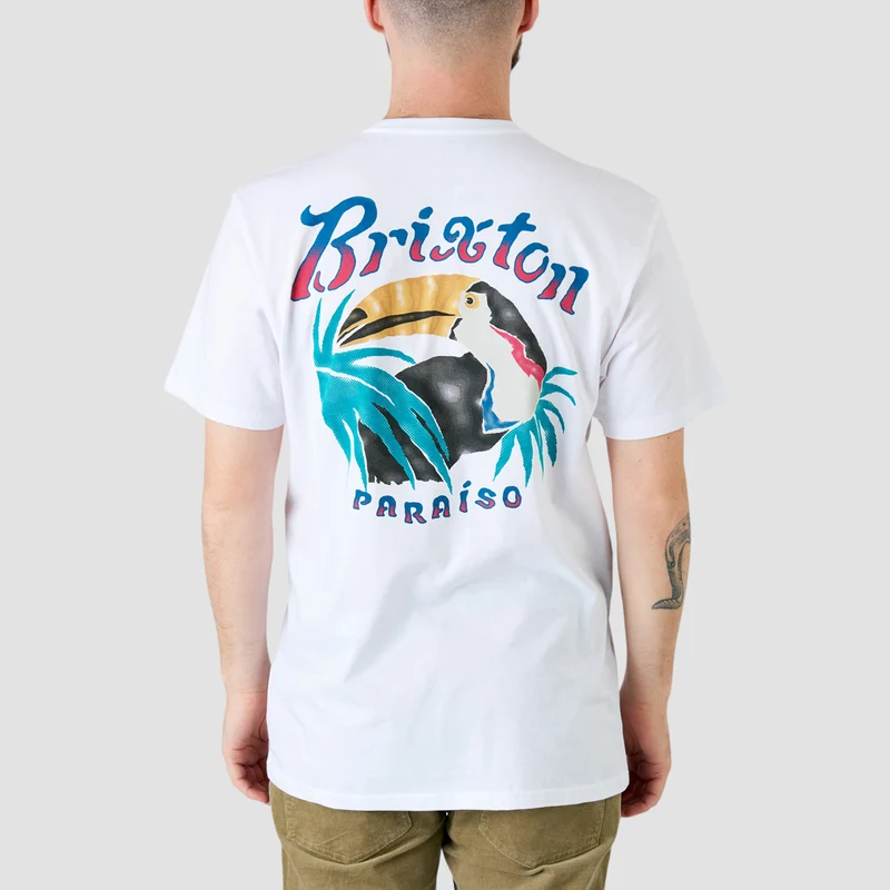 Brixton Paraiso Tailored T-Shirt White Medium / White
