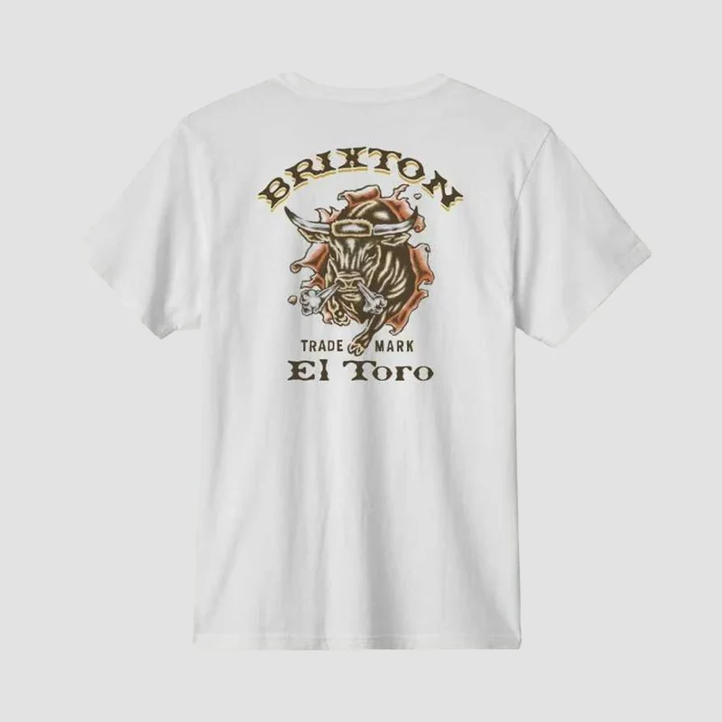 Brixton El Toro Tailored T-Shirt White Large / White