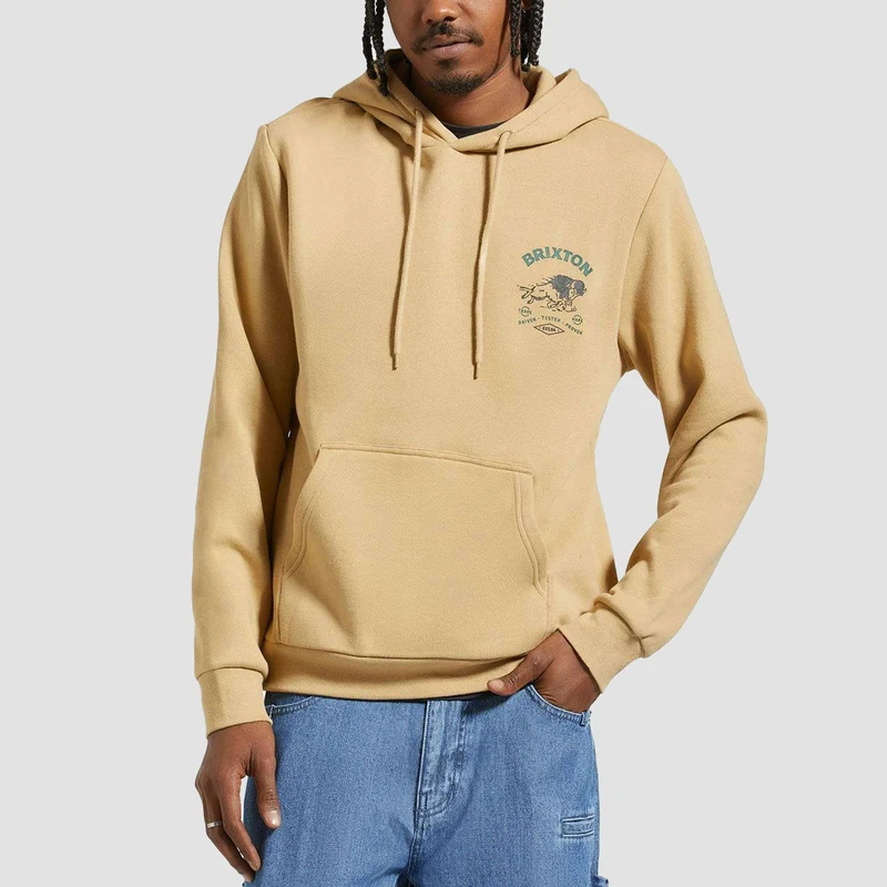 Brixton Charging Buffalo Pullover Hoodie Sand X-Large / Sand