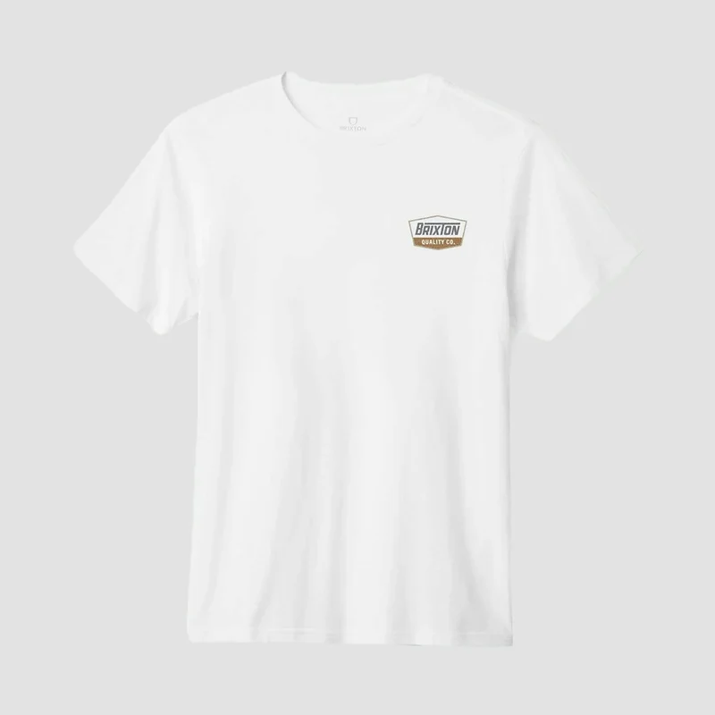 Brixton Regal T-Shirt White/Charcoal/Light Brown XX-Large / White/Charcoal/Light Brown
