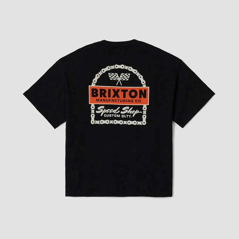 Brixton Drayton Heavyweight Relaxed T-Shirt Black Classic Wash Large / Black Classic Wash