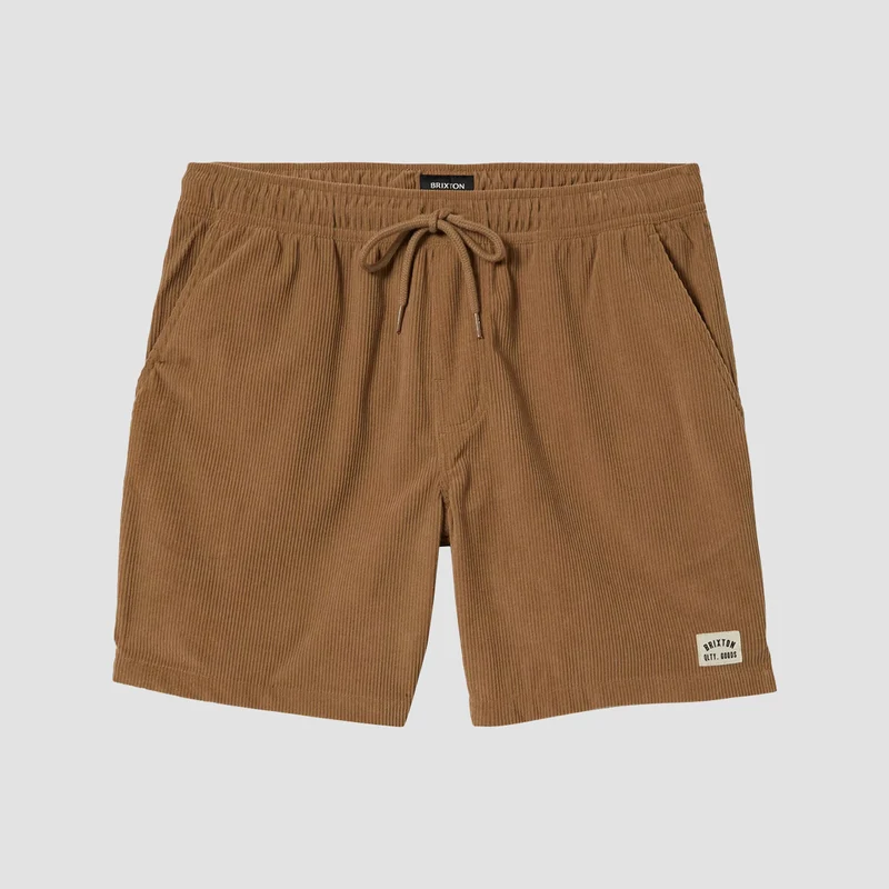 Brixton Everyday Corduroy Shorts Khaki Large / Khaki