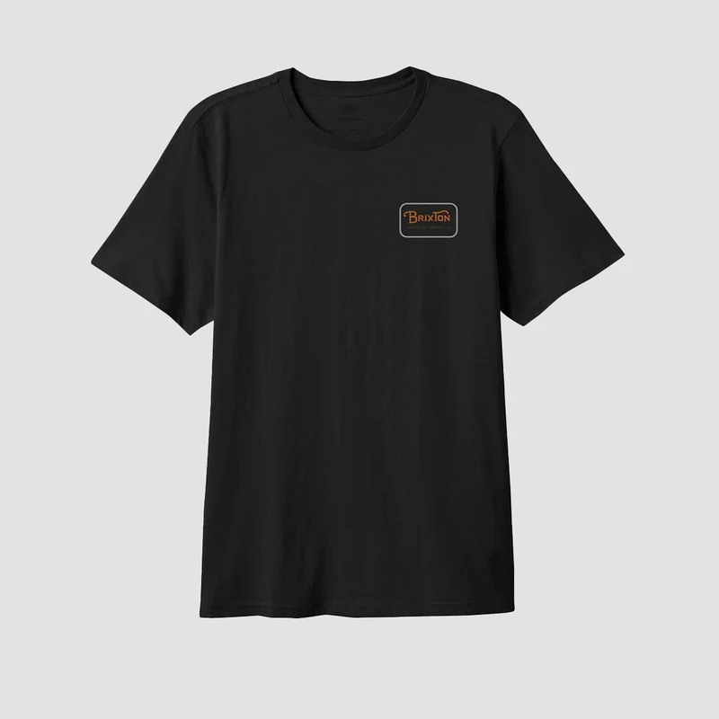 Brixton Grade T-Shirt Black/Rust/Smoke Grey Large / Black/Rust/Smoke Grey