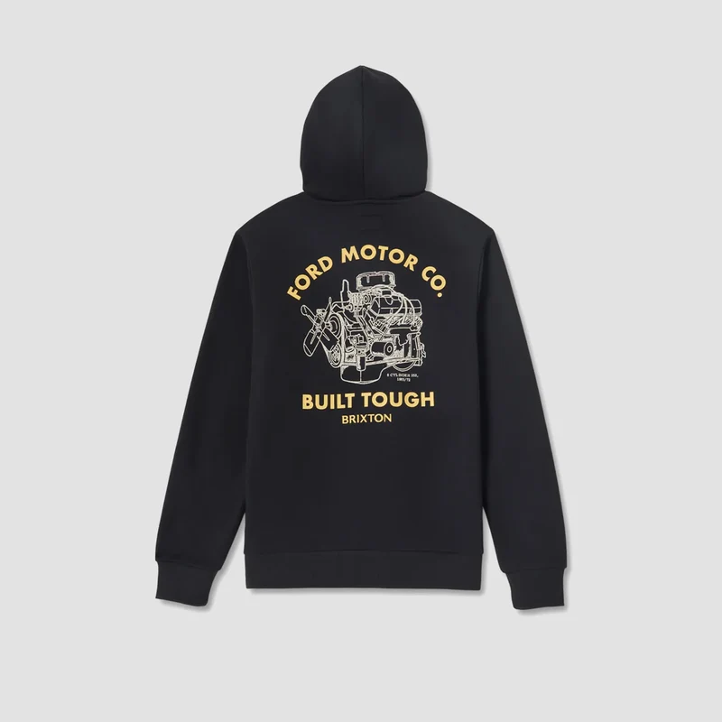 Brixton X Ford Built Tough Pullover Hoodie Burnt Rubber X-Large / Burnt Rubber