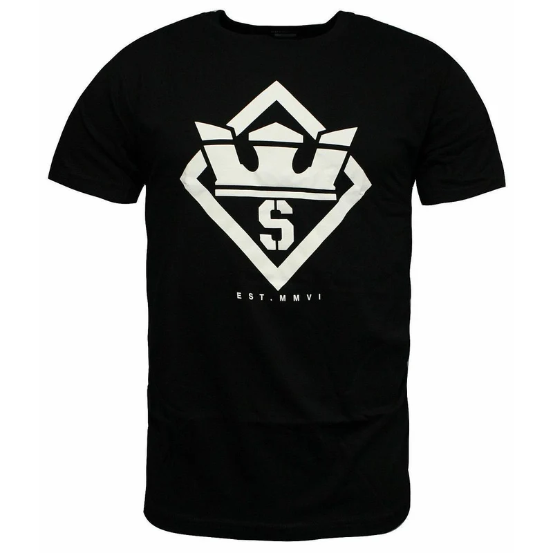 Supra Stencil Mens Black T-Shirt M