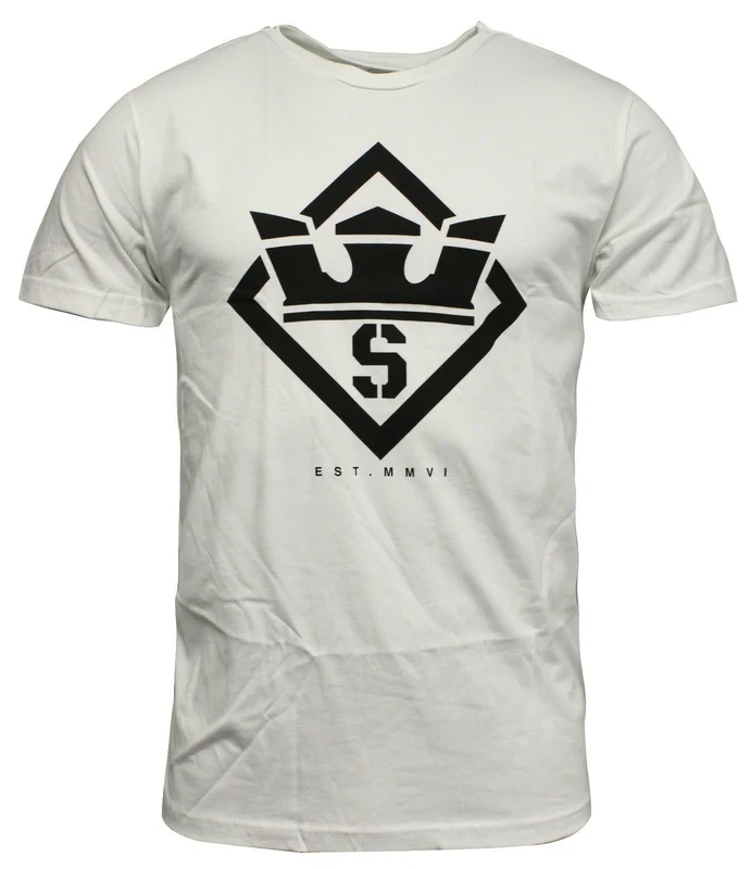 Supra Stencil Mens White T-Shirt S