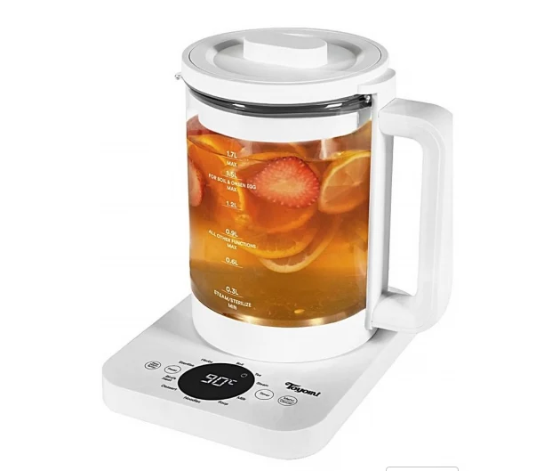 Toyomi 1.7L ClearBrew Borosilicate Glass Kettle WK 1717 Aurora Trading Group