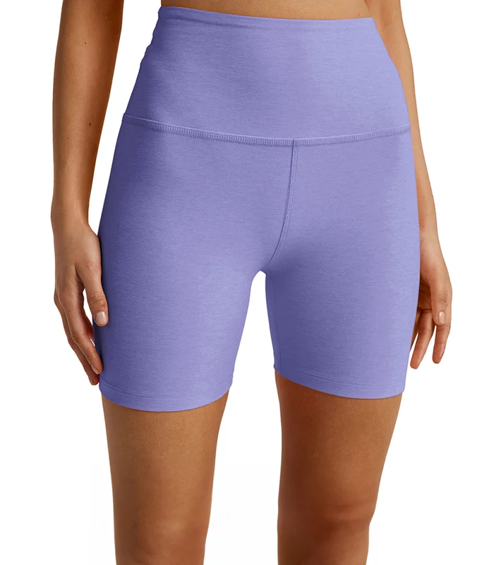 Beyond Yoga Spacedye Keep Pace Biker Shorts Periwinkle Cloud Heather / XS