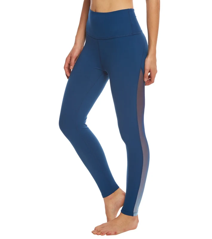 Beyond Yoga Ommmbre Mesh High Waisted 7/8 Yoga Leggings Amalfi Coast / XXS