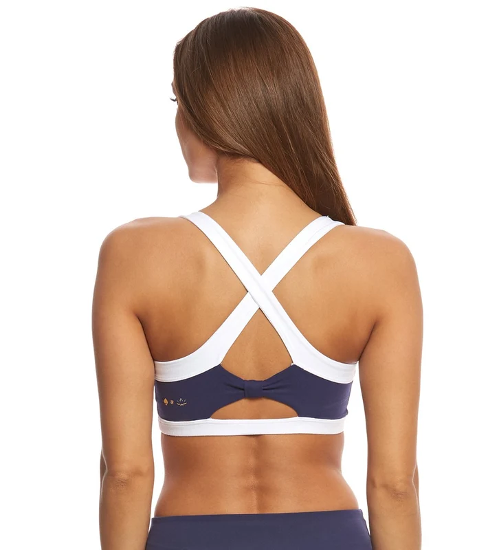 Beyond Yoga Kate Spade Lunar Cut Out Yoga Sports Bra KS Navy / XL