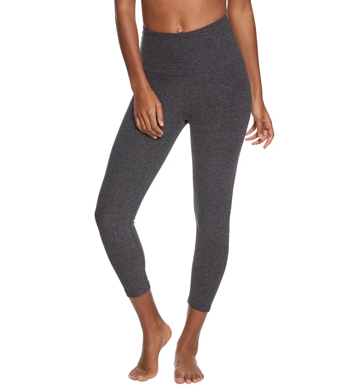 Beyond Yoga Spacedye High Waisted Yoga Capris Black/Charcoal / S