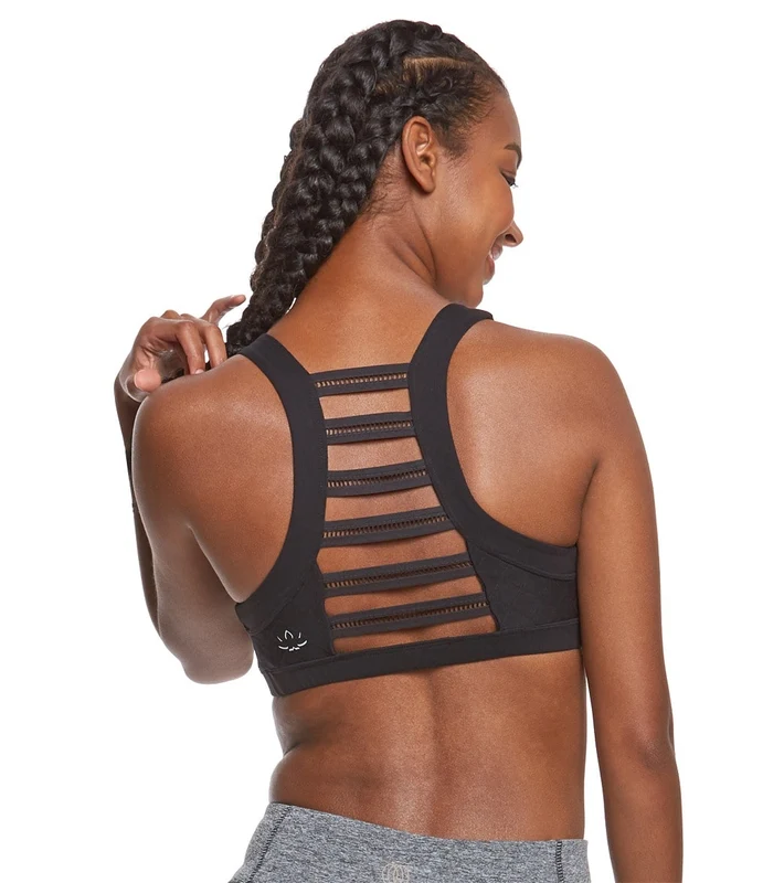 Beyond Yoga Never Quilt It Yoga Sports Bra Jet Black / XL