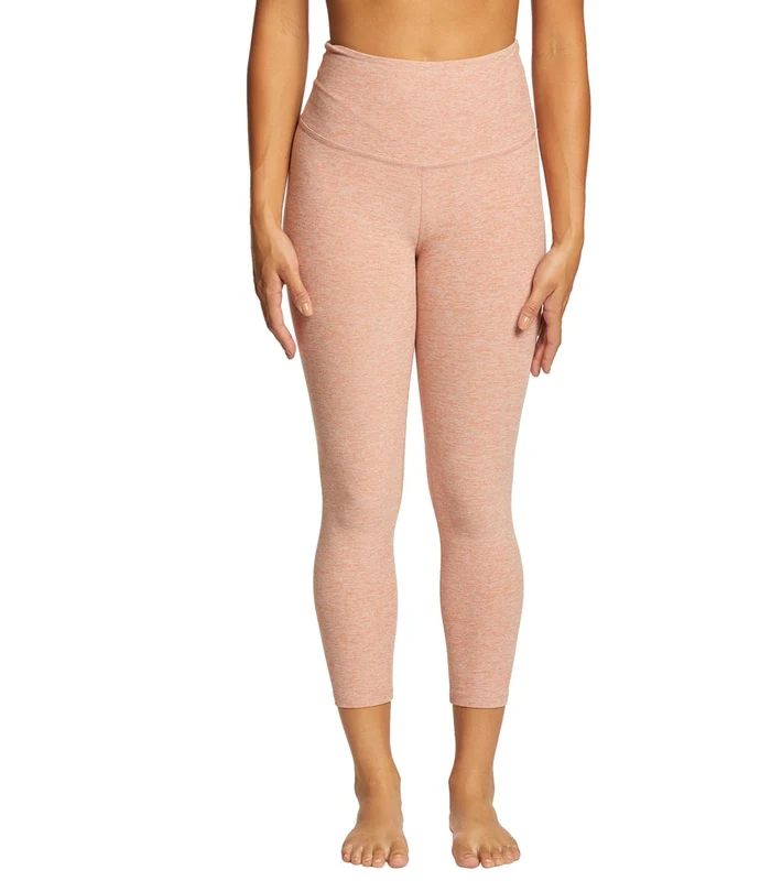 Beyond Yoga Spacedye High Waisted Yoga Capris Rainwash Pink Shell / M