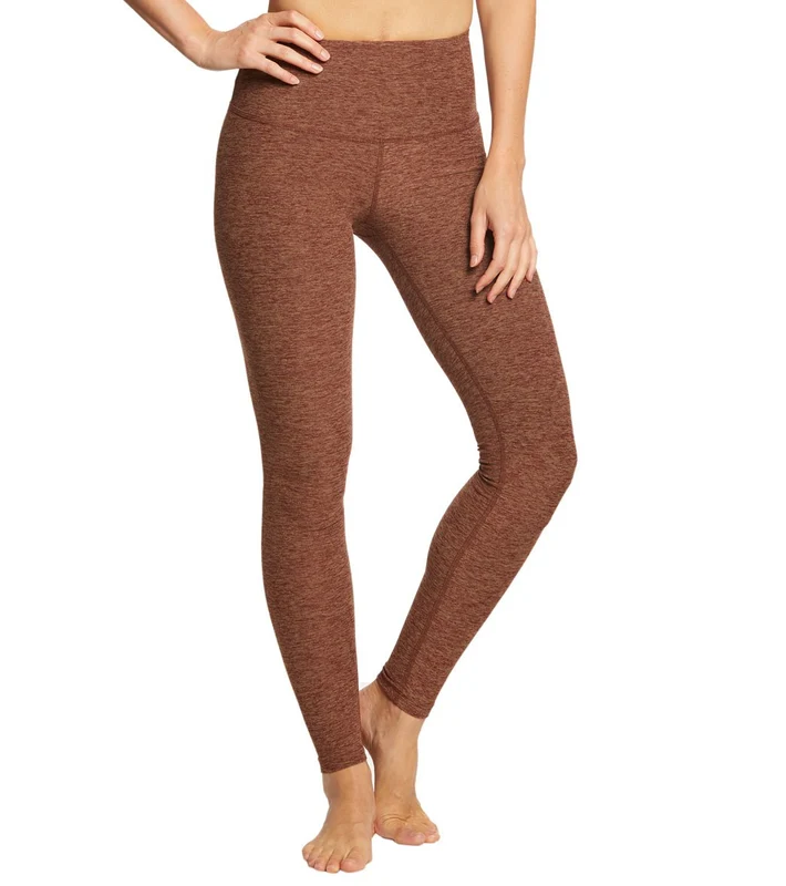 Beyond Yoga Spacedye High Waisted Long Yoga Leggings Red Rock/Tumbleweed / XS