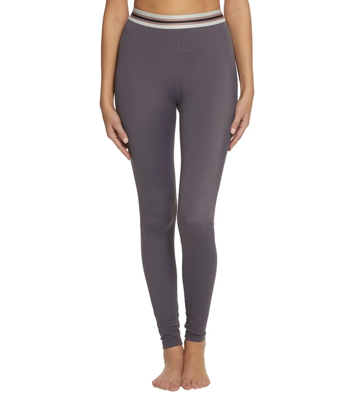 Beyond Yoga Compression One More Stripe High Waisted Yoga Leggings Deep Amethyst / S