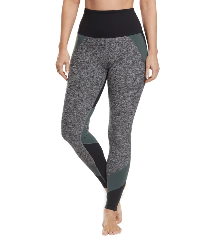 Beyond Yoga Colorblocked High Waisted Long Yoga Leggings Black Triple Block / XS