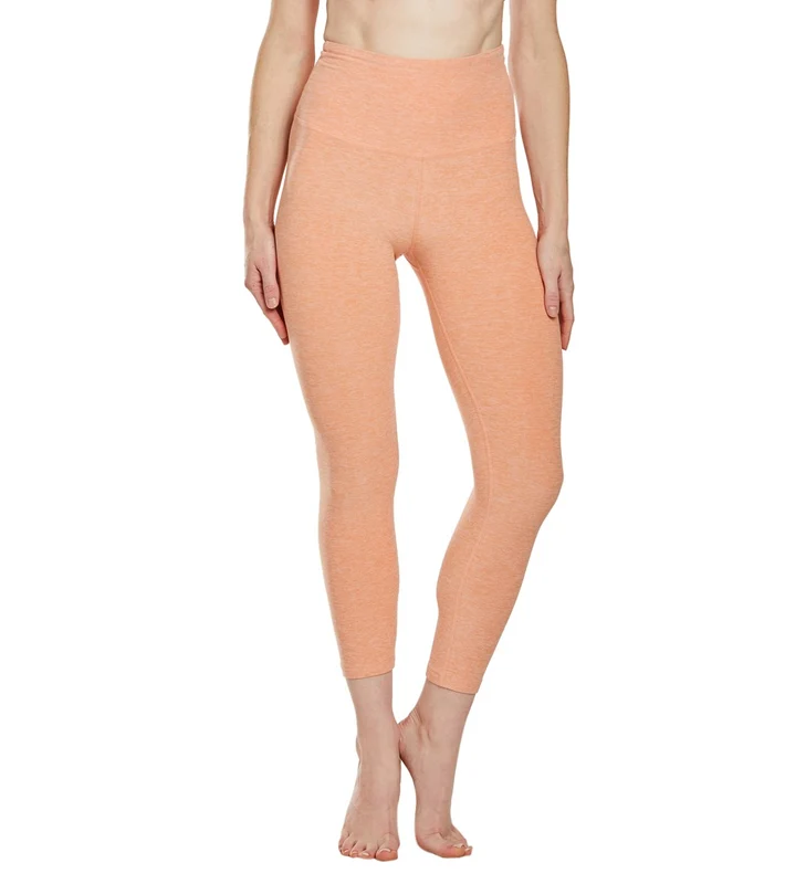 Beyond Yoga Spacedye High Waisted Yoga Capris Coral Dust Melon / L
