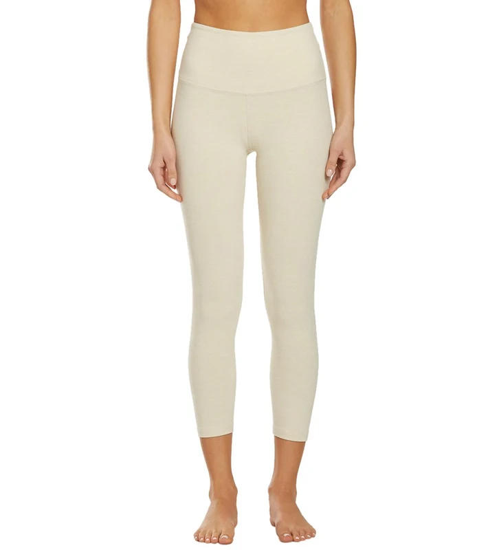 Beyond Yoga Spacedye High Waisted Yoga Capris Sandstone Almond / M