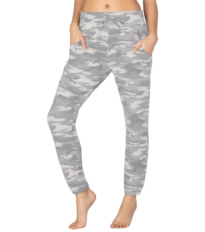 Beyond Yoga Hacci Living Easy Yoga Sweatpants Gray Camo Heather / XS
