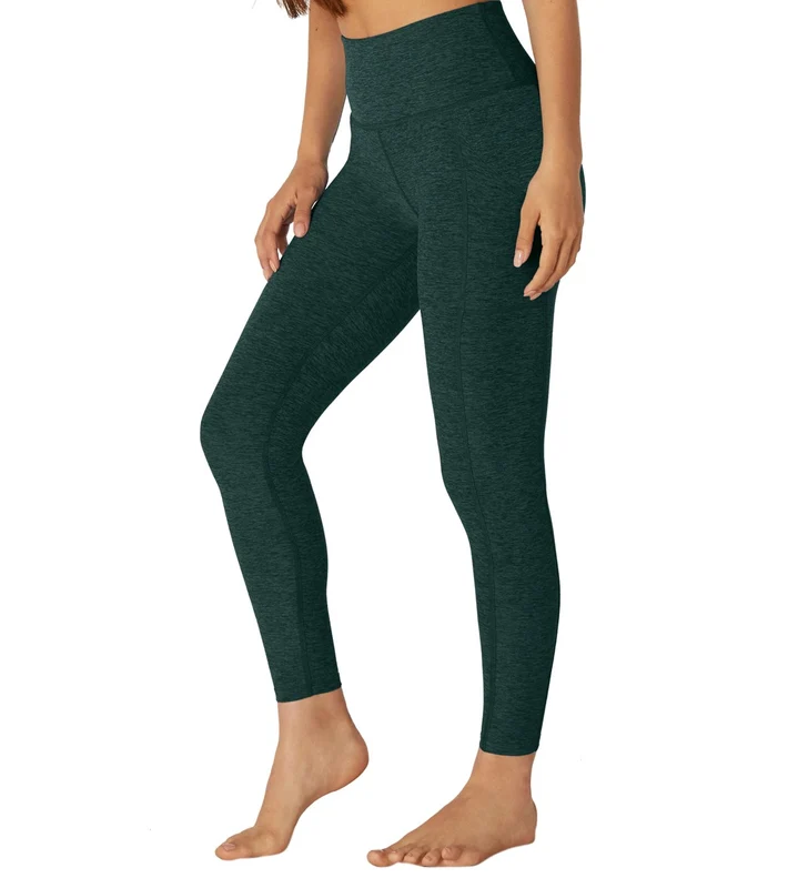 Beyond Yoga Spacedye Out Of Pocket High Waisted 7/8 Yoga Leggings Hunter Green/Nocturnal Navy / S