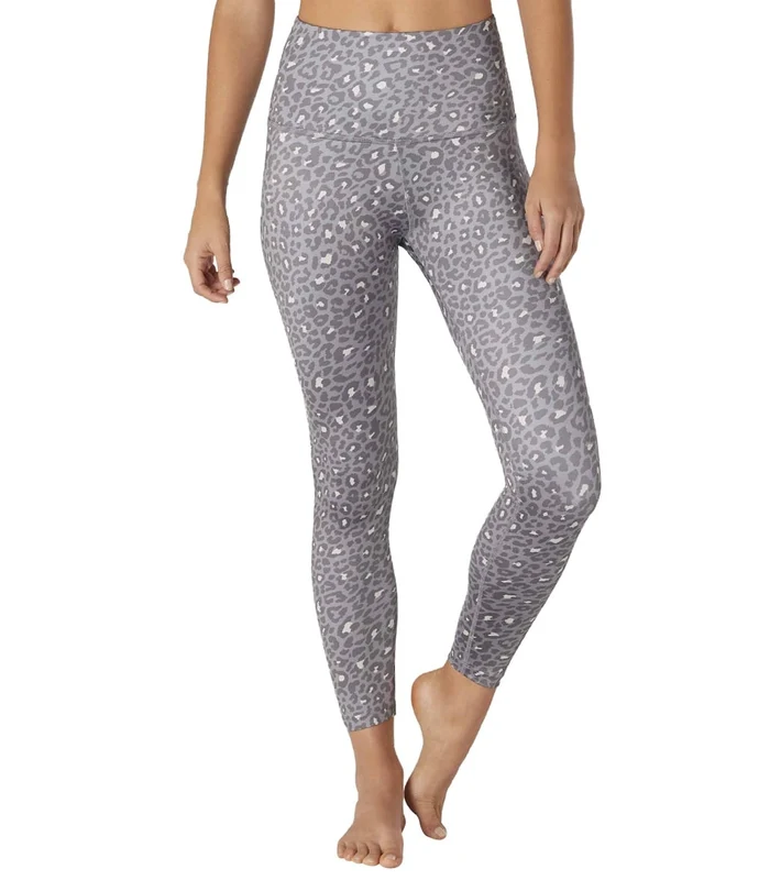 Beyond Yoga Lux High Waisted 7/8 Yoga Leggings Gray Leopard / S